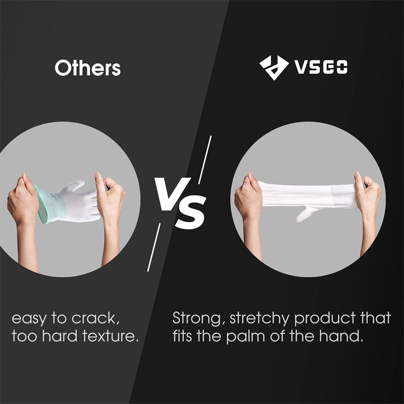 VSGO Professional Camera Cleaning Gloves Anti-Static for Camera and Sensor Cleaning, Compatible with Precision Instruments, White (DDG-1) - Image 5